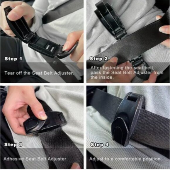 NEW 2 Car Seat Belt Adjusters - Picture 4 of 4